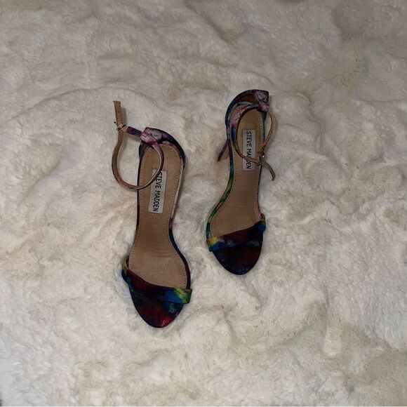 Steve Madden size 6 tie-dye strap heels - Picture 10 of 15